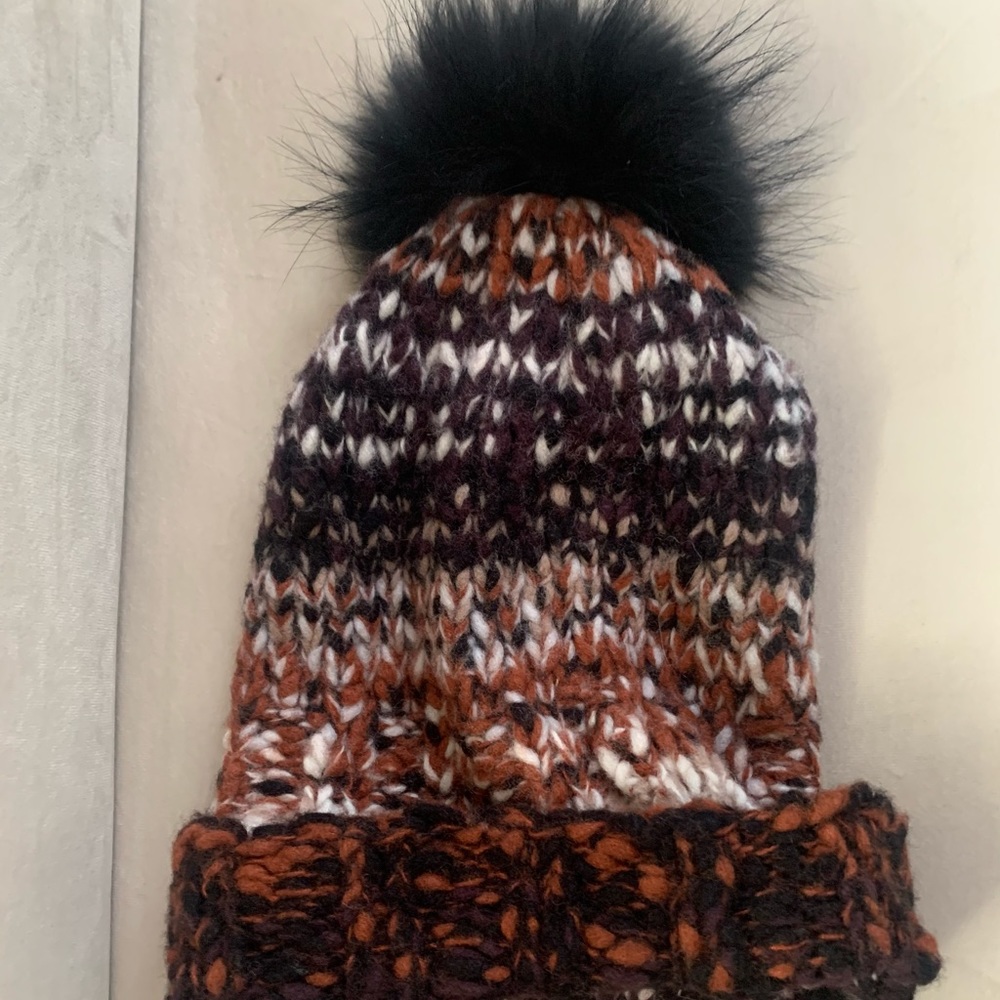 Frye unused fur and wool sock hat